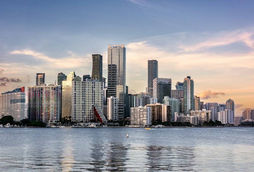 Vista de Miami desde la bahía